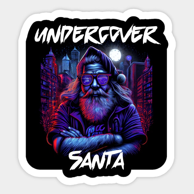 Undercover Santa in Town 4 Sticker by PD-Store